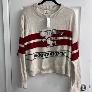 American Eagle Snoopy Christmas Sweater